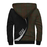 Gray Tartan Crest Sherpa Hoodie - Circle Style